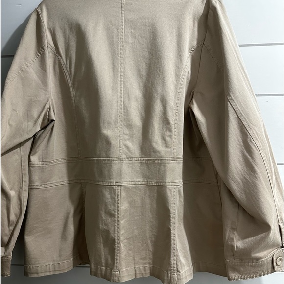 Venezia Lane Bryant Coat Jacket Tan Khaki Career Size 18 NEW - Picture 15 of 16